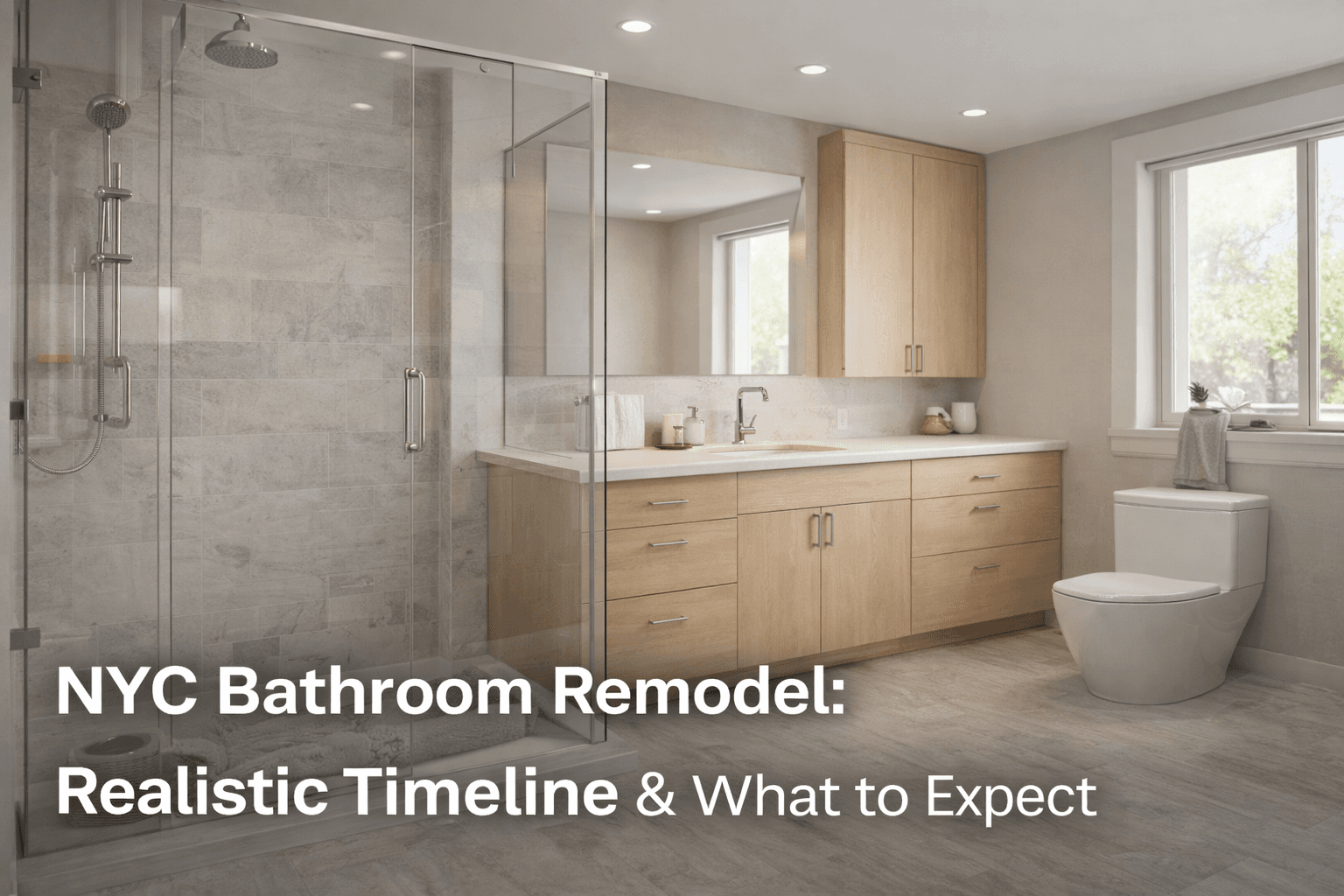 Modern NYC bathroom remodel showcase