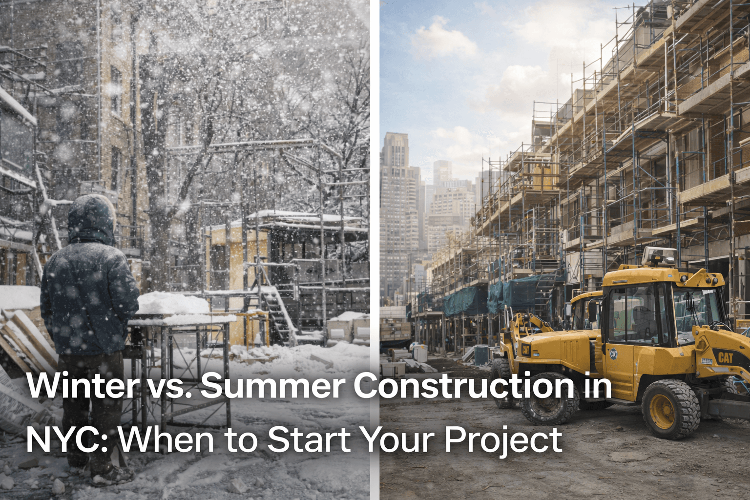 Winter vs. summer construction in NYC