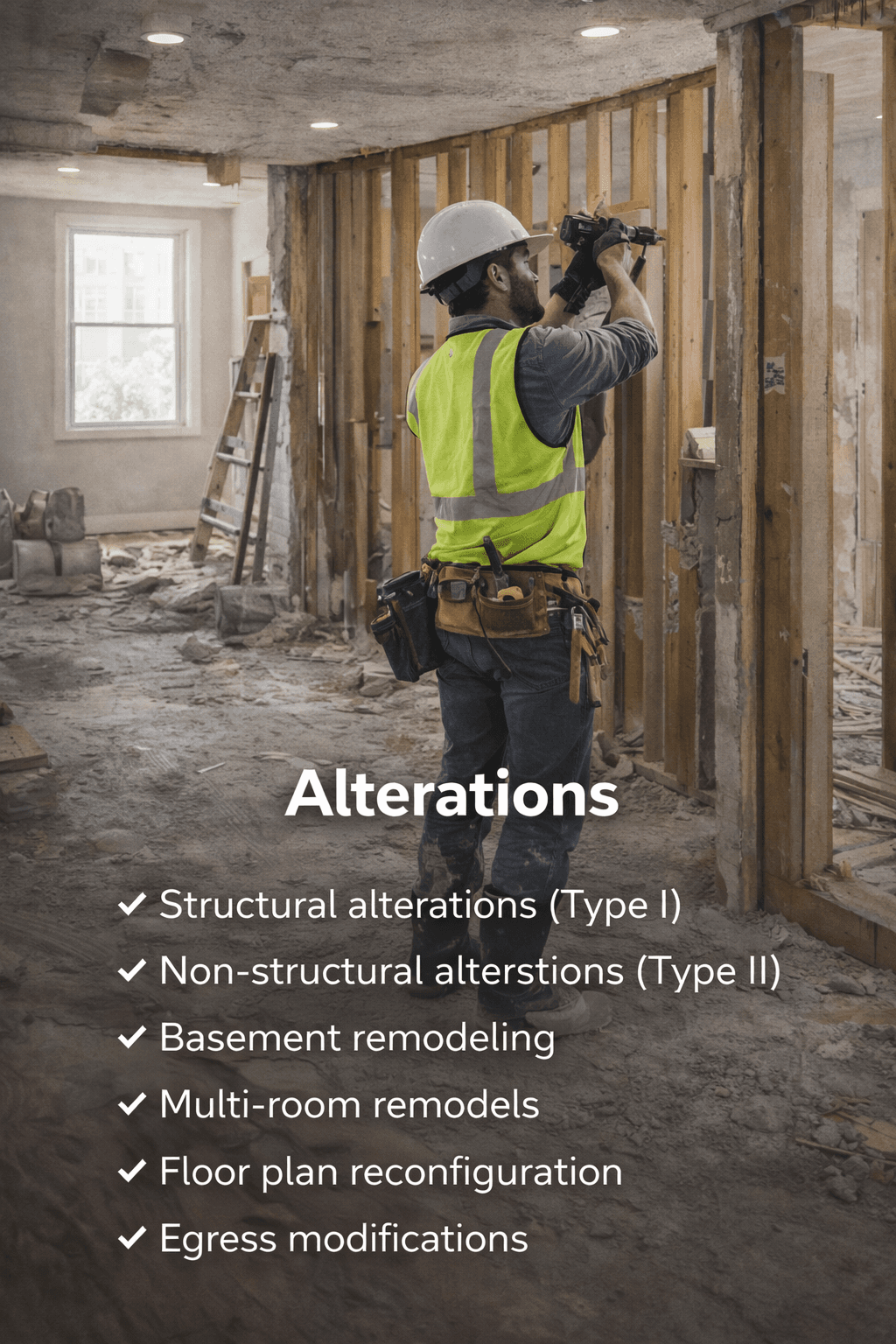 Building alterations and structural work