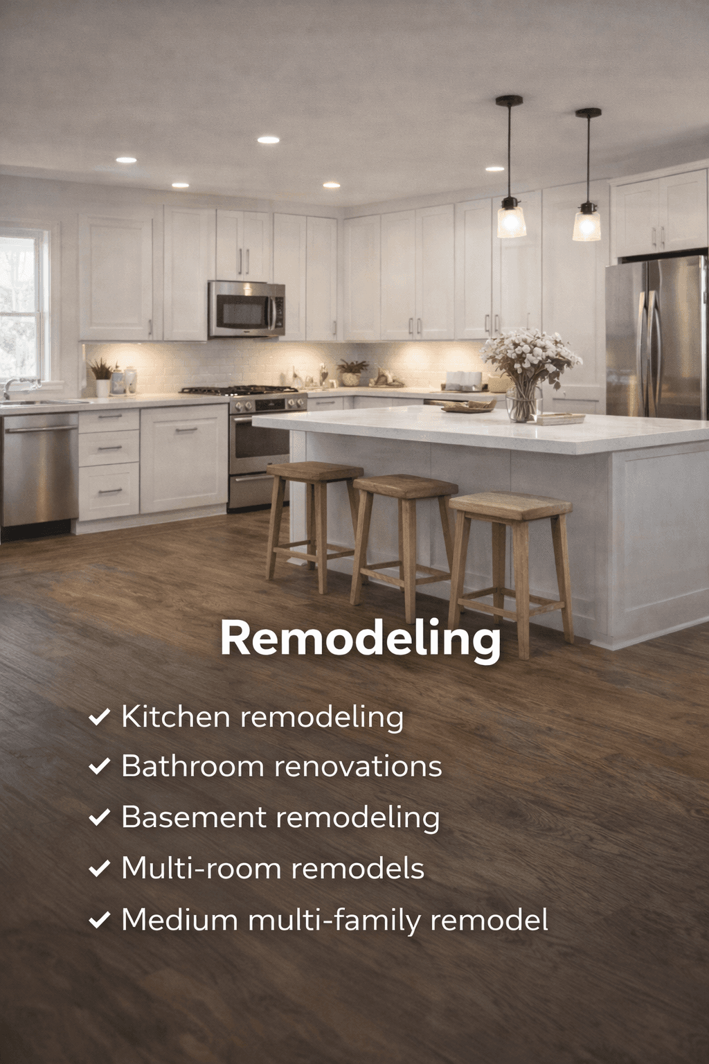 Remodeling and renovation work in progress